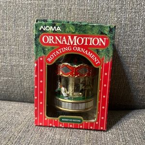 Ornamotion Noma Vintage 1989 Rotating Caroussel Ornament